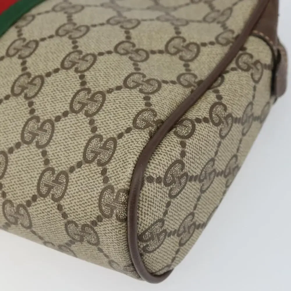 Gucci GG Supreme Web Clutch Bag Beige
